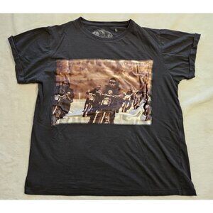 Bastille (Inglorious Hells Bastereds) Black TShirt Silk Patch L Made In Italy